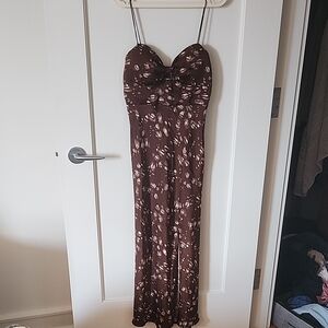 Hello Molly Brown and White Maxi Dress